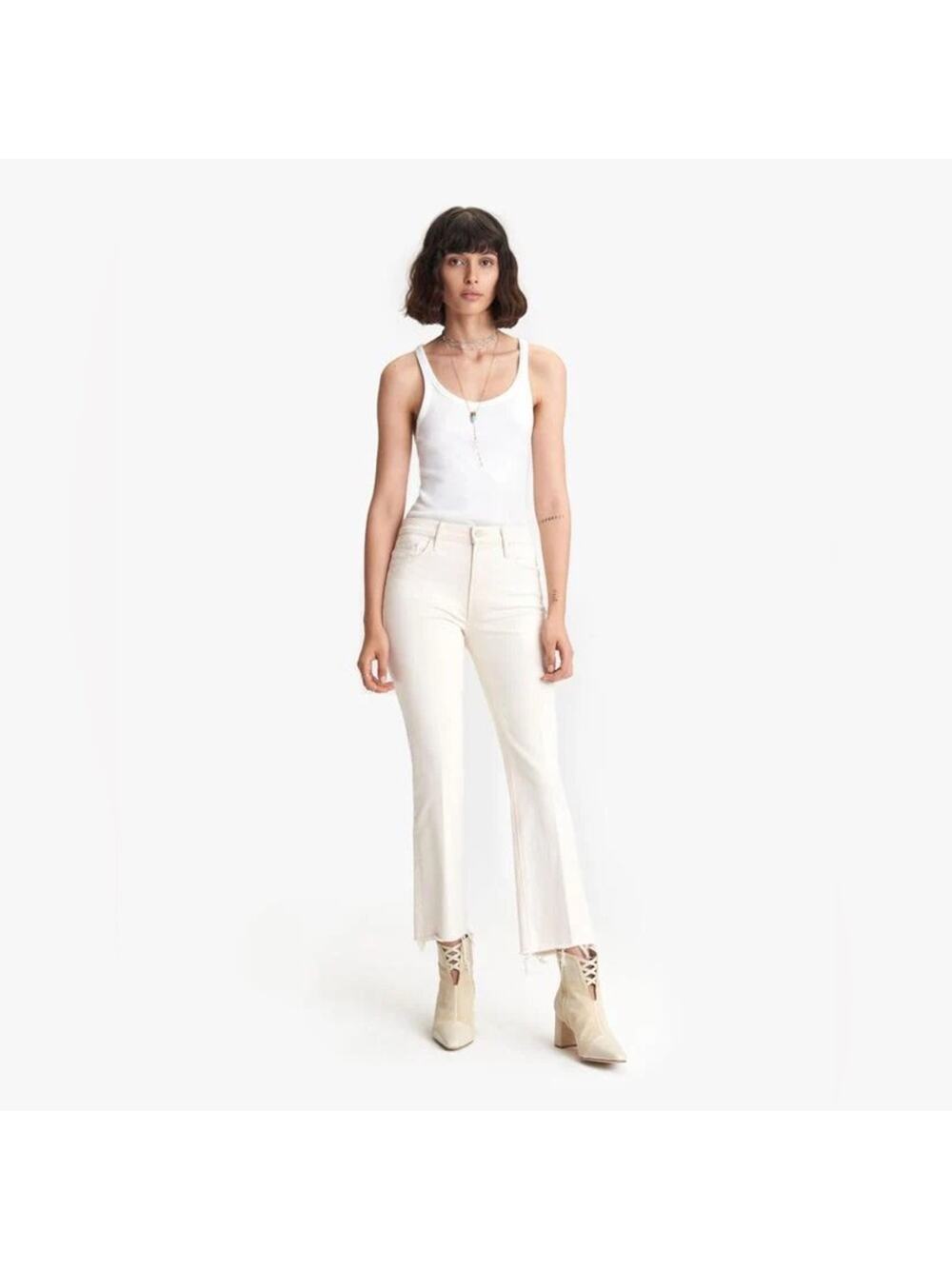 Mother Denim Mother Superior The Insider Ankle Fray in Act Natural Size 29